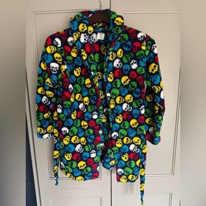 Kids Skull Bathrobe